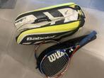 Tenniszak + rackets, Sport en Fitness, Tennis, Gebruikt, Wilson, Ophalen