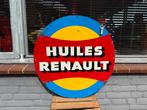 Huiles Renault groot oud reclamebord, Ophalen of Verzenden, Gebruikt, Reclamebord