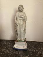 Antiek beeld heilige Sint Jozef in porselein, Ophalen of Verzenden
