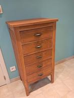 Ladenkast Teak, Huis en Inrichting, Ophalen, Minder dan 50 cm, Gebruikt, 5 laden of meer