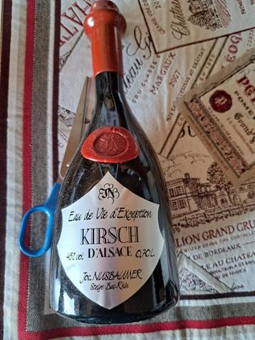 Fles Eau de Vie KIRSCH D'ALSACE   Jos NUSBAUMER - Steige -  beschikbaar voor biedingen
