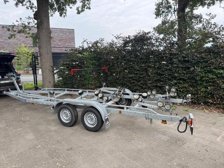Boottrailer Freewheel 2700 KG, Watersport en Boten, Boottrailers, Gebruikt, Overige typen, 1500 tot 3000 kg, Verstelbare verlichting