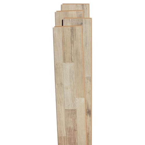 Overschot partij kliklaminaat 8mm + plakplinten, Doe-het-zelf en Bouw, Vloerdelen en Plavuizen, Nieuw, Laminaat, Hout, 50 tot 150 cm