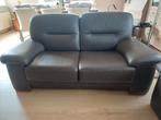 Salon in bruin buffel leder, Huis en Inrichting, Ophalen, Zo goed als nieuw, Leer
