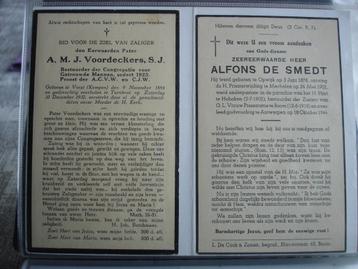 Lot (130) Doodsprentjes Priesters, Pauzen, Kardinaal enz beschikbaar voor biedingen