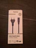 Hama 00200732 voedingskabel euro power cable zwart, Nieuw, Ophalen of Verzenden