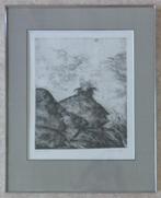 FRANS MINNAERT / TWEE KOPPEN / ZW-W ETS / 71x56cm / KADER, Antiek en Kunst, Ophalen