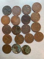 1 cent Pays-Bas x 18, Timbres & Monnaies, Monnaies | Pays-Bas, 1 centime, Série, Reine Wilhelmine, Envoi