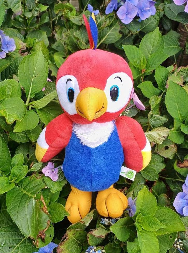 Prachtige grote, pluche papegaai - rood blauw - NIEUW, Kinderen en Baby's, Speelgoed | Knuffels en Pluche, Nieuw, Overige typen