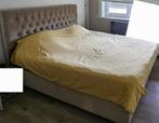 2 persoons bed met opbergruimte, Huis en Inrichting, Ophalen, Gebruikt, Tweepersoons, Beige