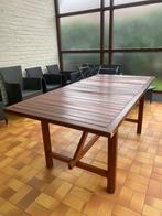 Tuintafel, Tuin en Terras, Ophalen, Gebruikt, Rechthoekig, Hout