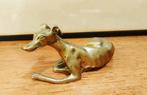 Koperen windhond, messing greyhound, Antiek en Kunst, Ophalen of Verzenden