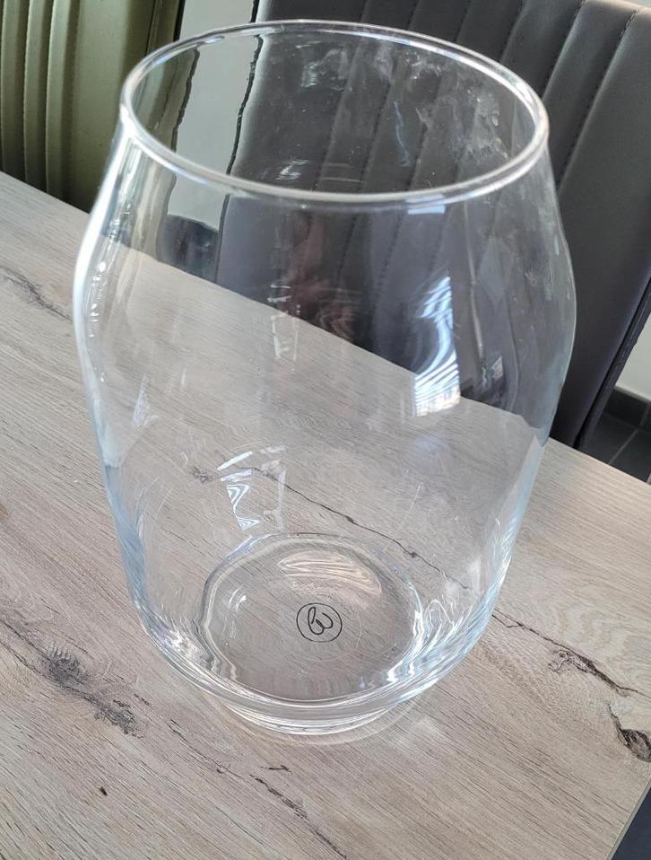 Mooie grote glazen vaas Bloomon (nieuwstaat), Huis en Inrichting, Woonaccessoires | Vazen, Zo goed als nieuw, Overige kleuren