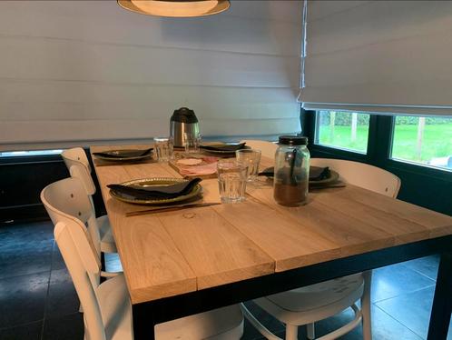 Eettafel eikenhout, Huis en Inrichting, Tafels | Eettafels, Nieuw, 50 tot 100 cm, 200 cm of meer, Vijf personen of meer, Rechthoekig