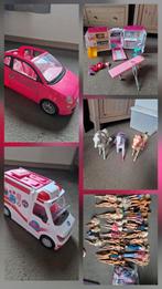 Barbie Fiat, Ambulance, paarden, barbies, Ophalen of Verzenden, Gebruikt