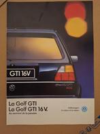 BROCHURE VW VOLKSWAGEN GOLF GTI GTI 16V 14 PAGINA'S 1989 Fra, Ophalen of Verzenden, Volkswagen