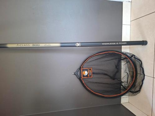 GURU: A - Class 300 Net Handle 3m + Landing Net Speed 500, Watersport en Boten, Hengelsport | Algemeen, Zo goed als nieuw, Net of Fuik