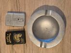 Zippo + asbak, Verzamelen, Rookartikelen, Aanstekers en Luciferdoosjes, Ophalen of Verzenden, Gebruikt, Asbak