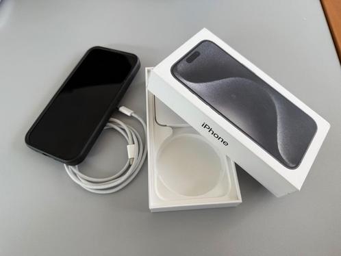 iPhone 15 Pro (256GB, Zwart, Zo goed als nieuw), Telecommunicatie, Mobiele telefoons | Apple iPhone, Zo goed als nieuw, 256 GB