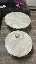 Table en marbre ensemble 2 pieces, Maison & Meubles, Tables | Tables de salon, Enlèvement, Comme neuf