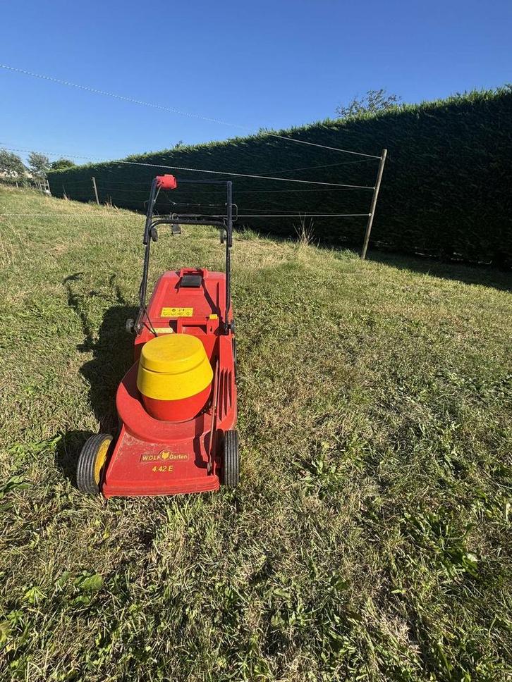 Wolf Garten 4.42E elektrische duwmaaier, Tuin en Terras, Grasmaaiers, Zo goed als nieuw, Elektrische grasmaaier, 40 t/m 49 cm