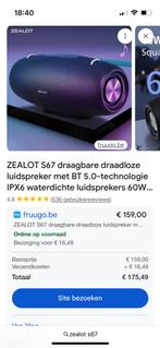 Draagbare bluetooth box (nieuw), Neuf, Autres marques, Subwoofer, 60 à 120 watts