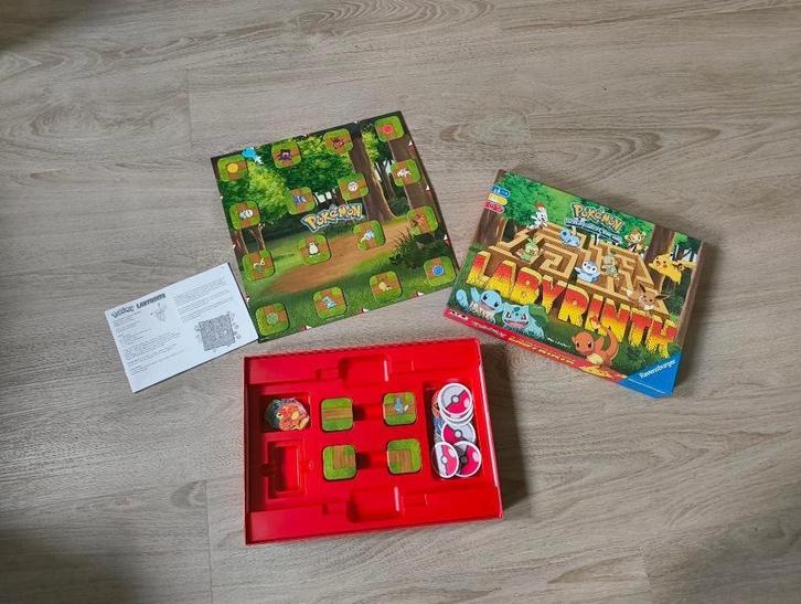 Pokemon Labyrinth bordspel als nieuw, Hobby en Vrije tijd, Gezelschapsspellen | Bordspellen, Zo goed als nieuw, Een of twee spelers