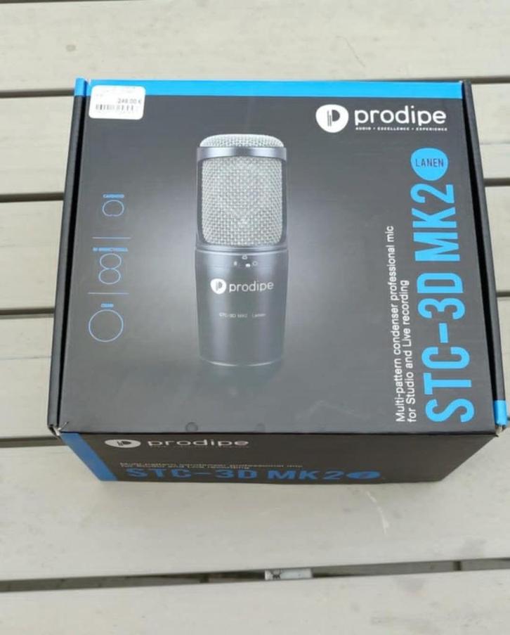 Prodipe Microphone à condensateur pour instrument (STC-3D-MK, Muziek en Instrumenten, Microfoons, Zo goed als nieuw, Studiomicrofoon