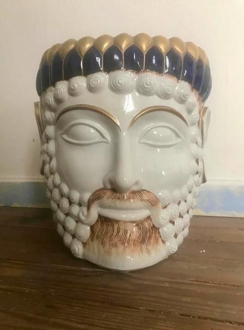 Unieke decoratieve keramische bloempot - Siciliaanse stijl, Antiek en Kunst, Antiek | Keramiek en Aardewerk, Ophalen