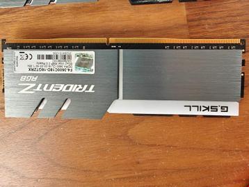 DDR4 ram g skill trident 3600 32GB, Informatique & Logiciels, Mémoire RAM, Enlèvement ou Envoi, Comme neuf, DDR4