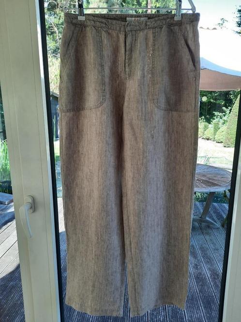 Flamboyante broek MAC - 40, Kleding | Dames, Broeken en Pantalons, Zo goed als nieuw, Maat 38/40 (M), Beige, Lang, Ophalen of Verzenden