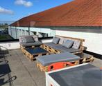 Pallet Lounge (Zonder Kussens), Tuin en Terras, Tuinsets en Loungesets, Ophalen, Zo goed als nieuw, Hout, Loungeset