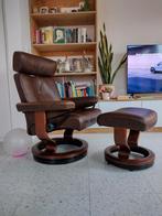 Stressless fauteuil met voetenbank, Ophalen, Zo goed als nieuw, Hout