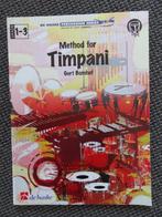 Method for timpani, Gert Bomhof, lesmethode voor pauken, Verzenden, Zo goed als nieuw, Instrument