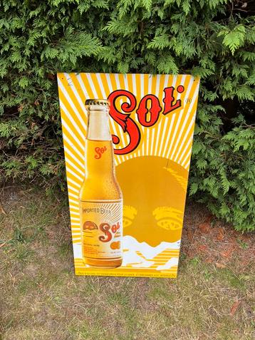 Metalen reclame bord sol beschikbaar voor biedingen