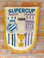 Club Brugge KV - SC Anderlecht 1988 supercup voetbal vaandel, Ophalen of Verzenden, Spel