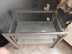 TV meubel, Ophalen, 50 tot 100 cm, Zo goed als nieuw, Glas