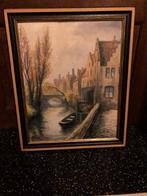 Peinture Robert Frénay - Vieux quai de Bruges, Antiquités & Art, Enlèvement