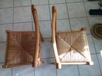 2 stoelen van grenen en stro, Ophalen, Hout