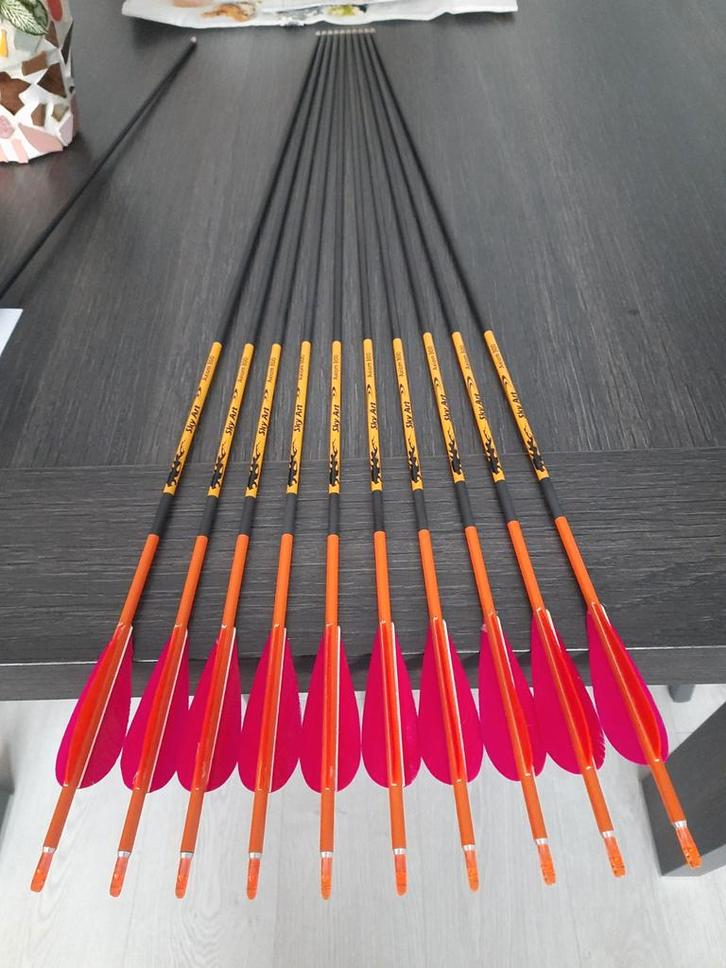 alle soorten en maten pijlen carbon/aluminium/Hout etc etc, Sport en Fitness, Handboogschieten, Nieuw, Pijlen, Ophalen of Verzenden