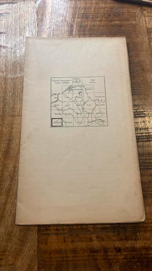 Militaire Duitse stafkaart 1915 orleans, Verzamelen, Militaria | Algemeen, Ophalen of Verzenden