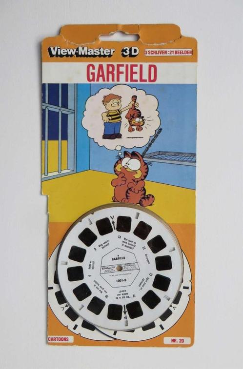 Garfield viewmaster (1978), Verzamelen, Stripfiguren, Gebruikt, Overige typen, Garfield, Ophalen of Verzenden