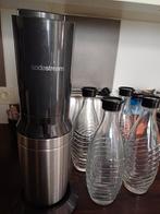 Sodastream met 4 glazen flessen en gasfles, Elektronische apparatuur, Gebruikt, Ophalen