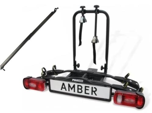 Pro-User Amber 2 + Oprijgoot - Fietsendrager - 2 Fietsen, Autos : Divers, Porte-vélos, Neuf, Support d'attelage, 2 vélos, Pneus larges