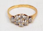 Ring 18 kt goud diamant 8/8., Ophalen of Verzenden, Goud, Ring, Met edelsteen