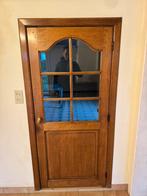 Houten binnendeur met glasraam, Enlèvement, Comme neuf, Porte intérieure