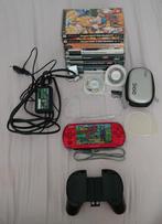 PSP 3004 Wifi - spécial Red Édition +accessoires et 9Jeux, Ophalen of Verzenden, Gebruikt, PSP, Met games