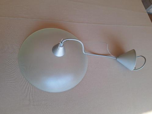 vintage hanglamp mat glas, Huis en Inrichting, Lampen | Hanglampen, Zo goed als nieuw, Glas, Ophalen of Verzenden