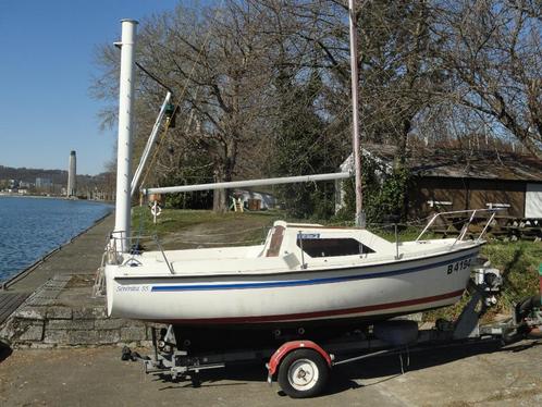 zeilboot voor zoutwatervissen, Watersport en Boten, Open zeilboten, Zo goed als nieuw, Overige typen, 3 tot 6 meter, Polyester