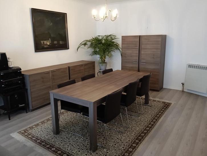 Volledige woonkamer, Huis en Inrichting, Complete eetkamers, Zo goed als nieuw, 6 tot 8 stoelen, Ophalen